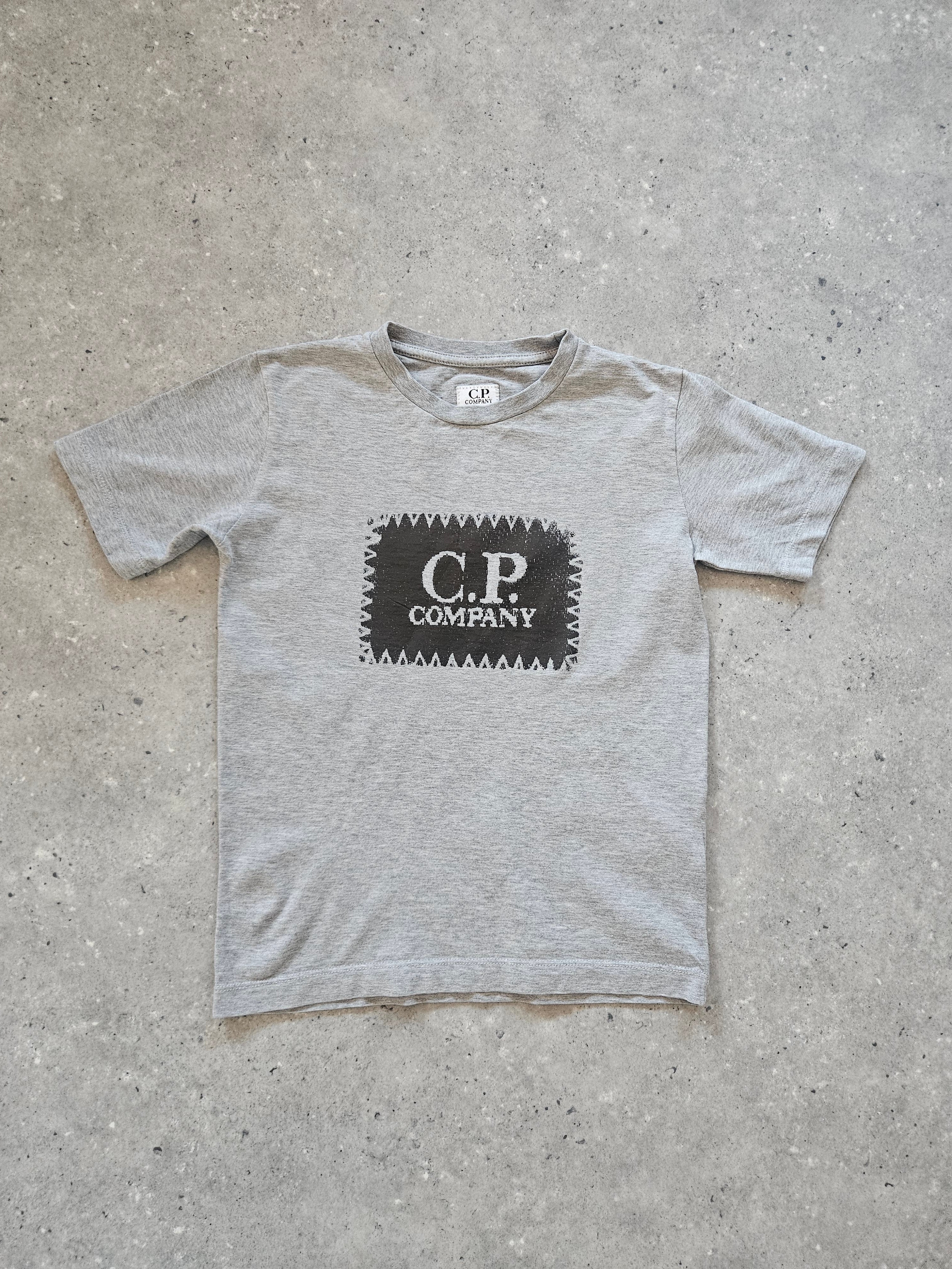 Kids Cp Company Logo T Shirt Grey (Pre-Owned)