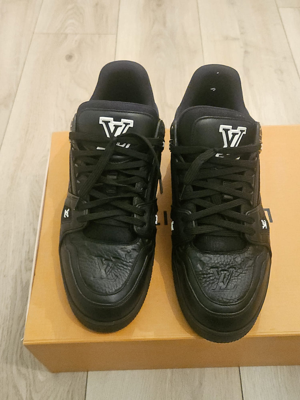 Louis Vuitton Black Trainers (Lightly Worn)