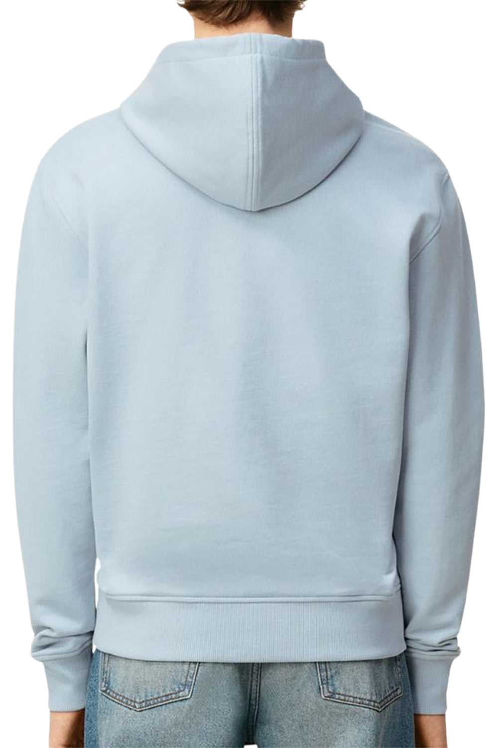 Ami Paris Logo Zip Hoodie Sky Blue