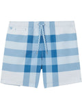 Burberry Martin Check Swim Shorts Light Blue