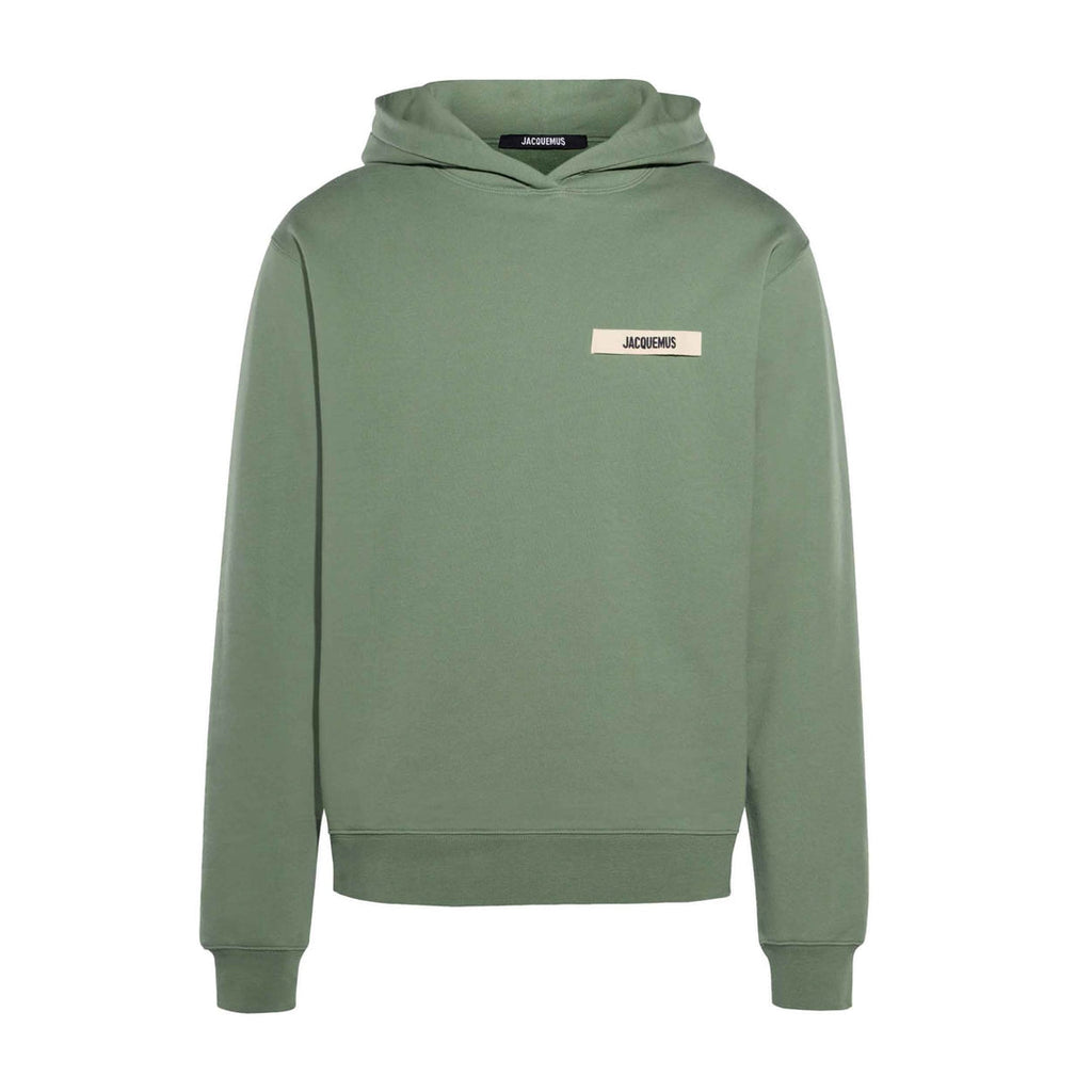 Jacquemus The Gros Grain Logo Hoodie Olive