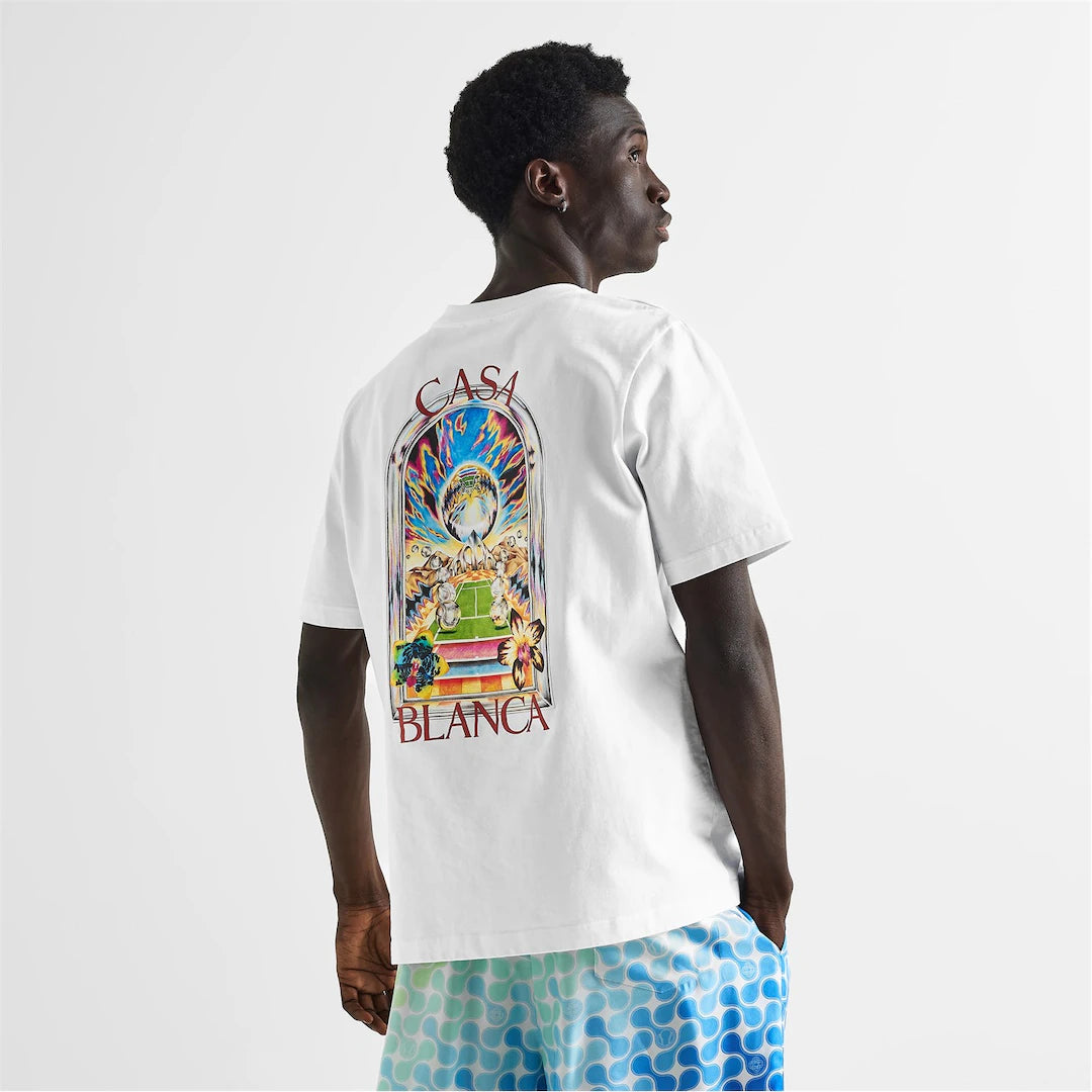 CASABLANCA Tennis Crash T-Shirt White