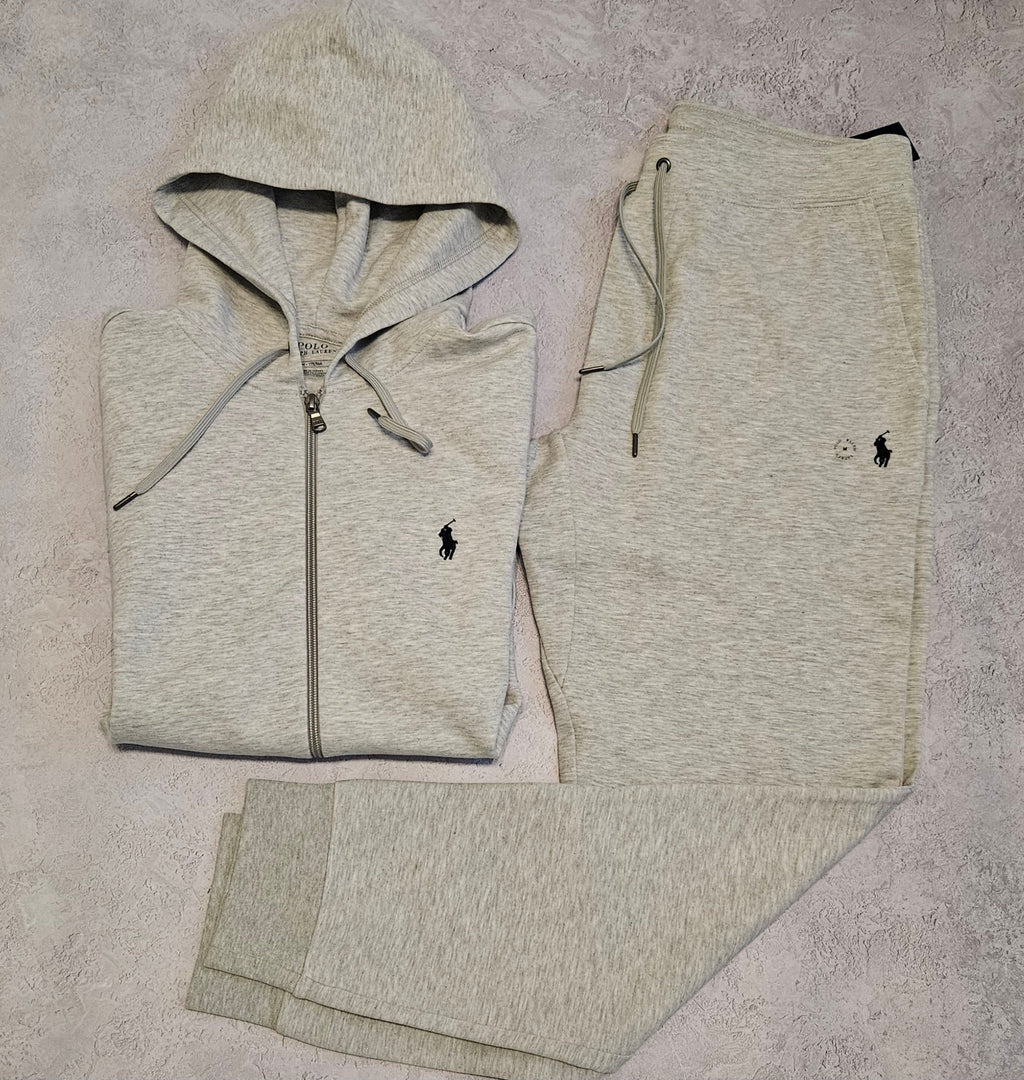 Ralph Lauren Zip Hoodie Full Tracksuit Grey Ralph Lauren