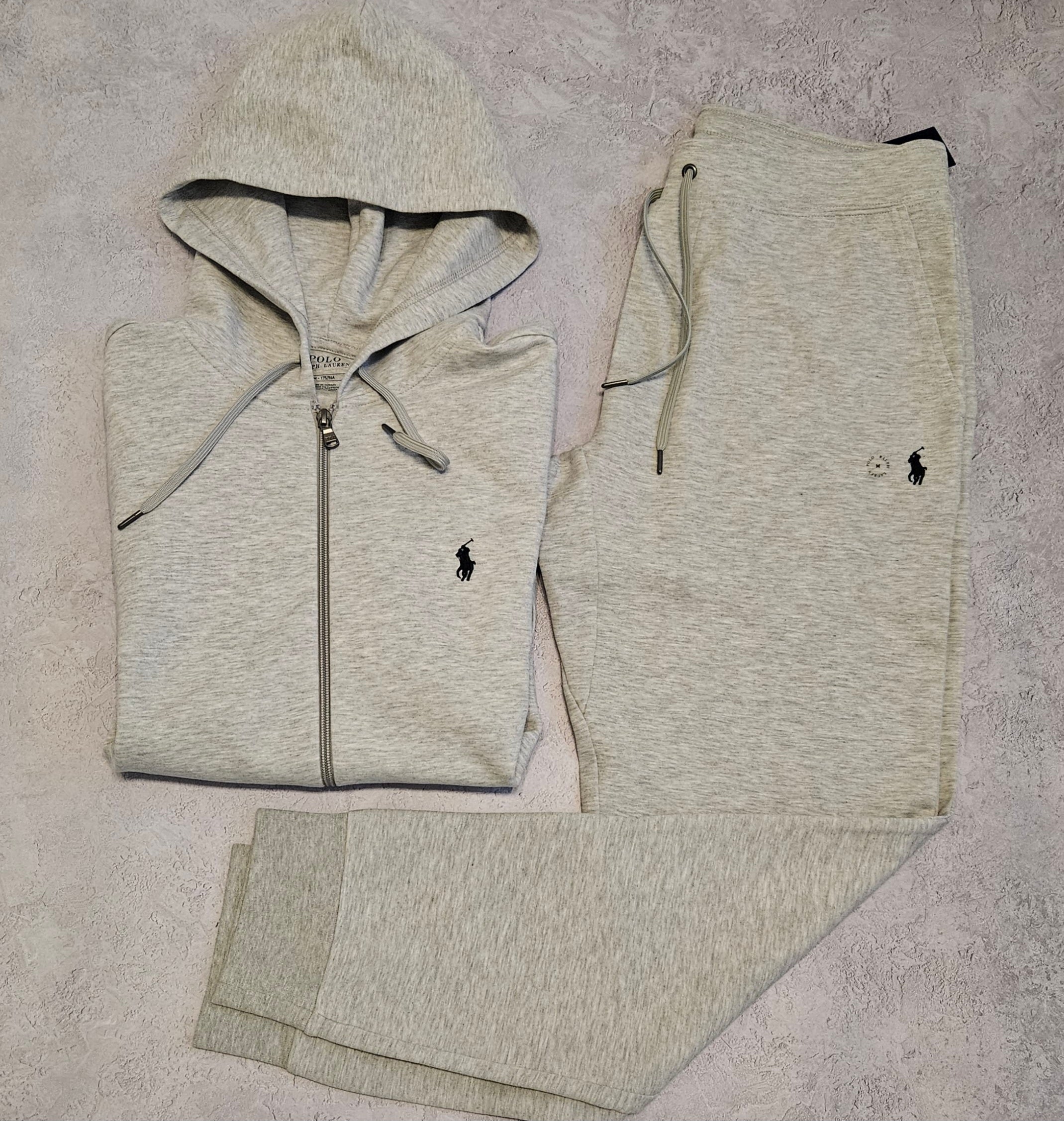 Ralph Lauren Zip Hoodie Full Tracksuit Grey Ralph Lauren