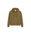 Ami Paris Logo Zip Hoodie Bronze