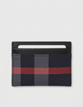 Burberry Check Card Holder Navy