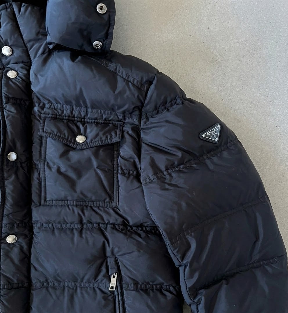 Prada Re-Nylon Puffer Jacket Black (Pre-Owned)