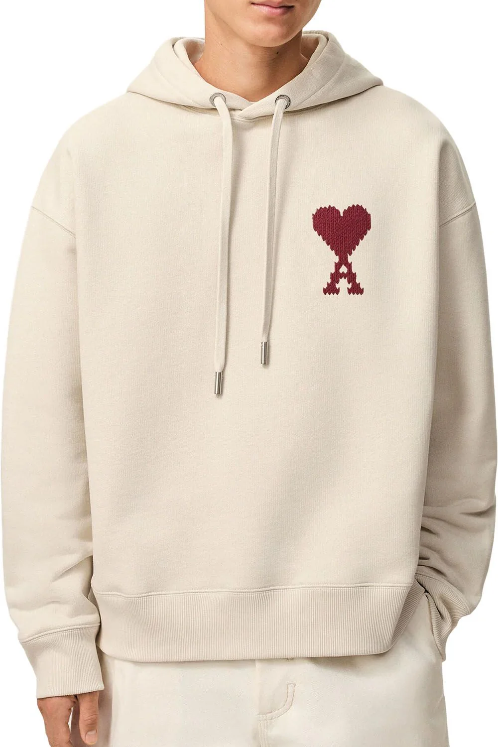 Ami Paris Moonlight Cotton 'AMI DE COEUR' Heavy Hoodie