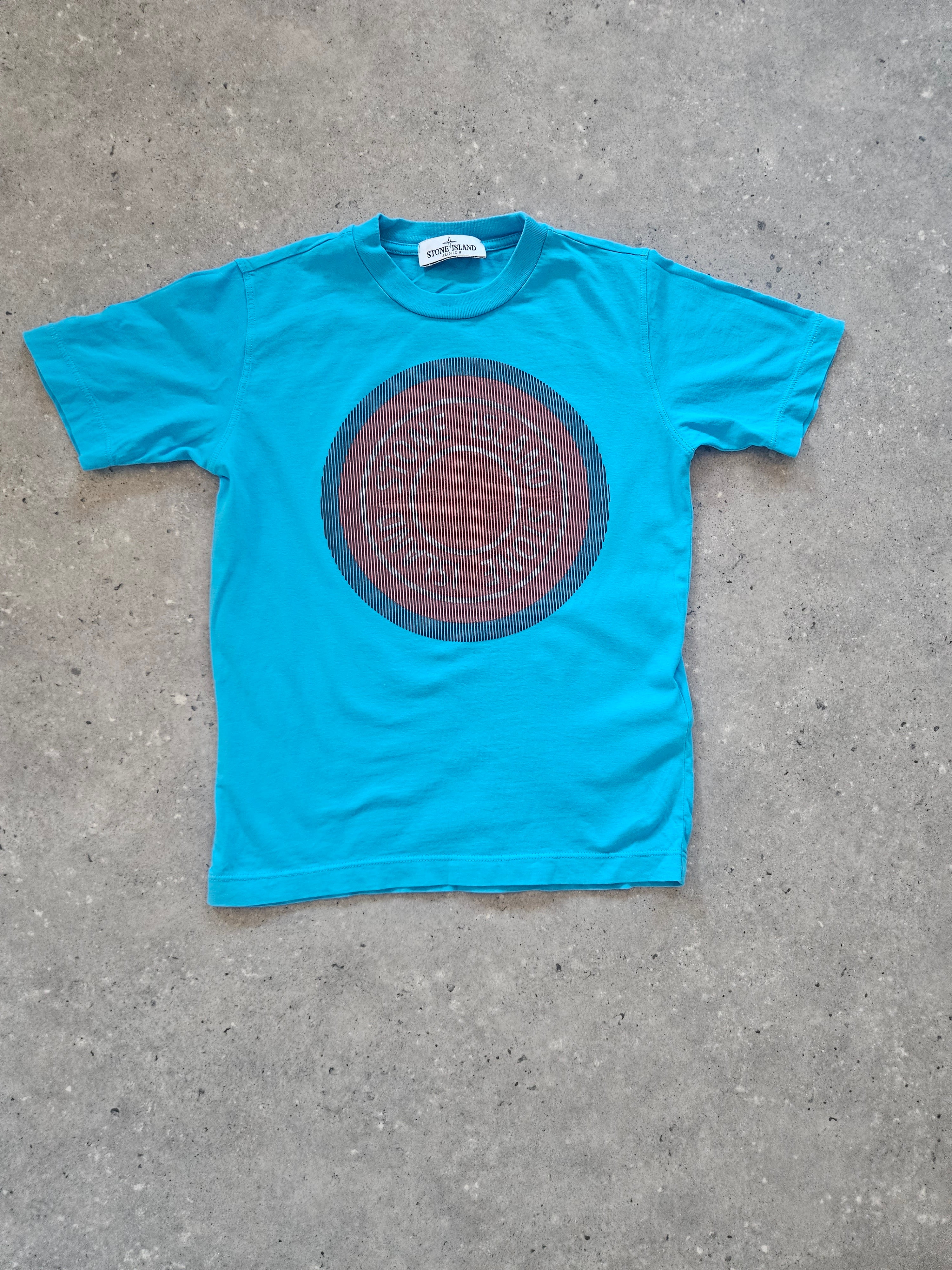 Kids Stone Island Logo T Shirt Blue (Pre-Owned)
