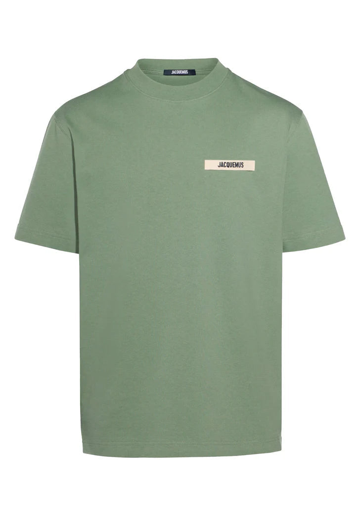 Jacquemus The Gros Grain Logo T Shirt Olive