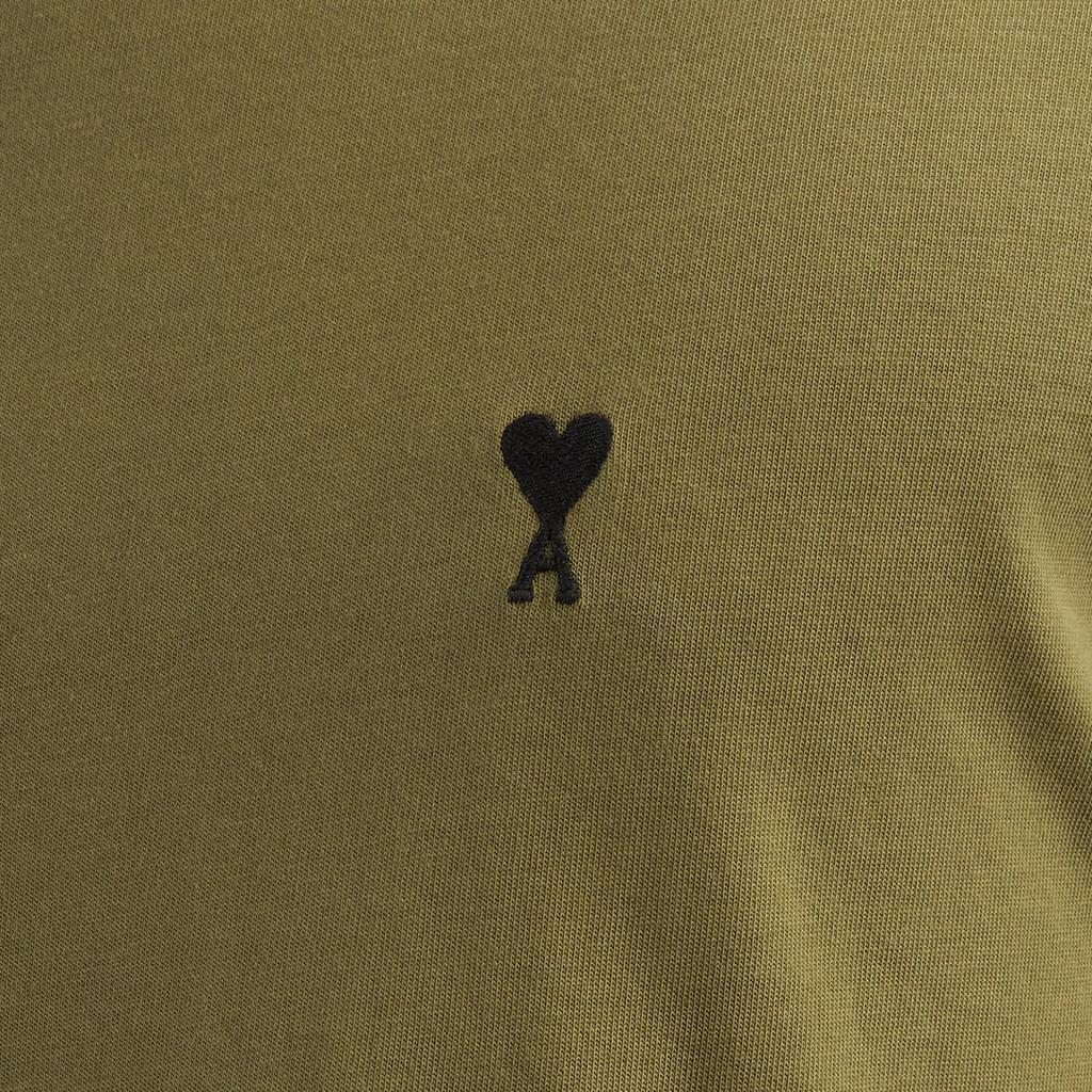 Ami Paris 'Ami De Coeur' Black Heart T-Shirt Bronze