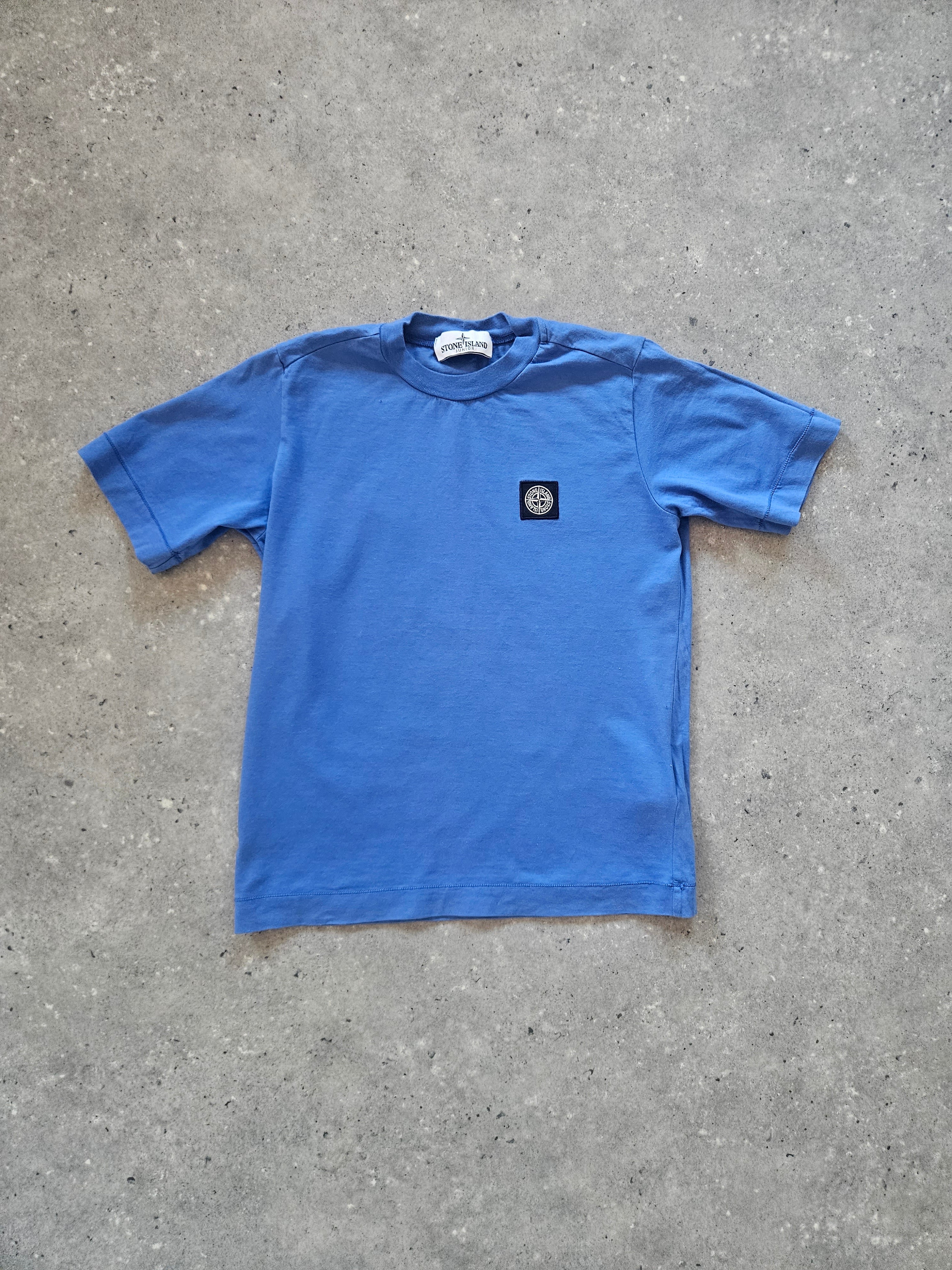 Kids Stone Island Patch T Shirt Blue (Pre-Owned)