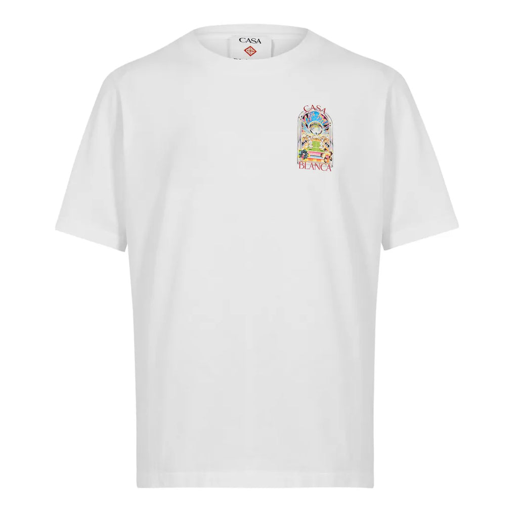 CASABLANCA Tennis Blaze T-Shirt White