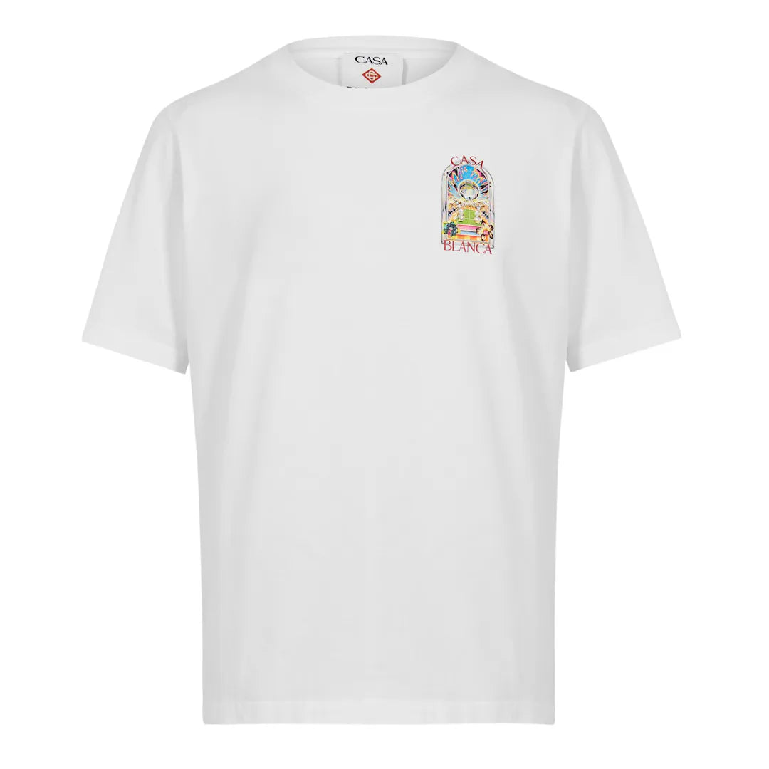 CASABLANCA Tennis Crash T-Shirt White