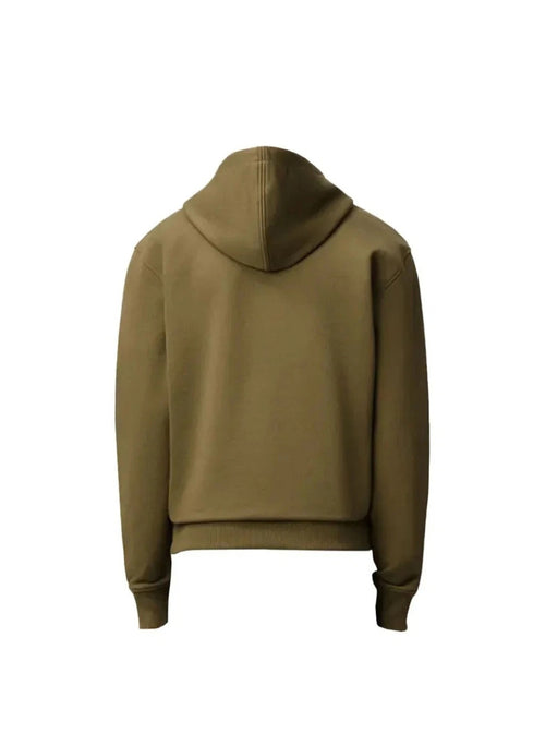 Ami Paris Logo Zip Hoodie Bronze