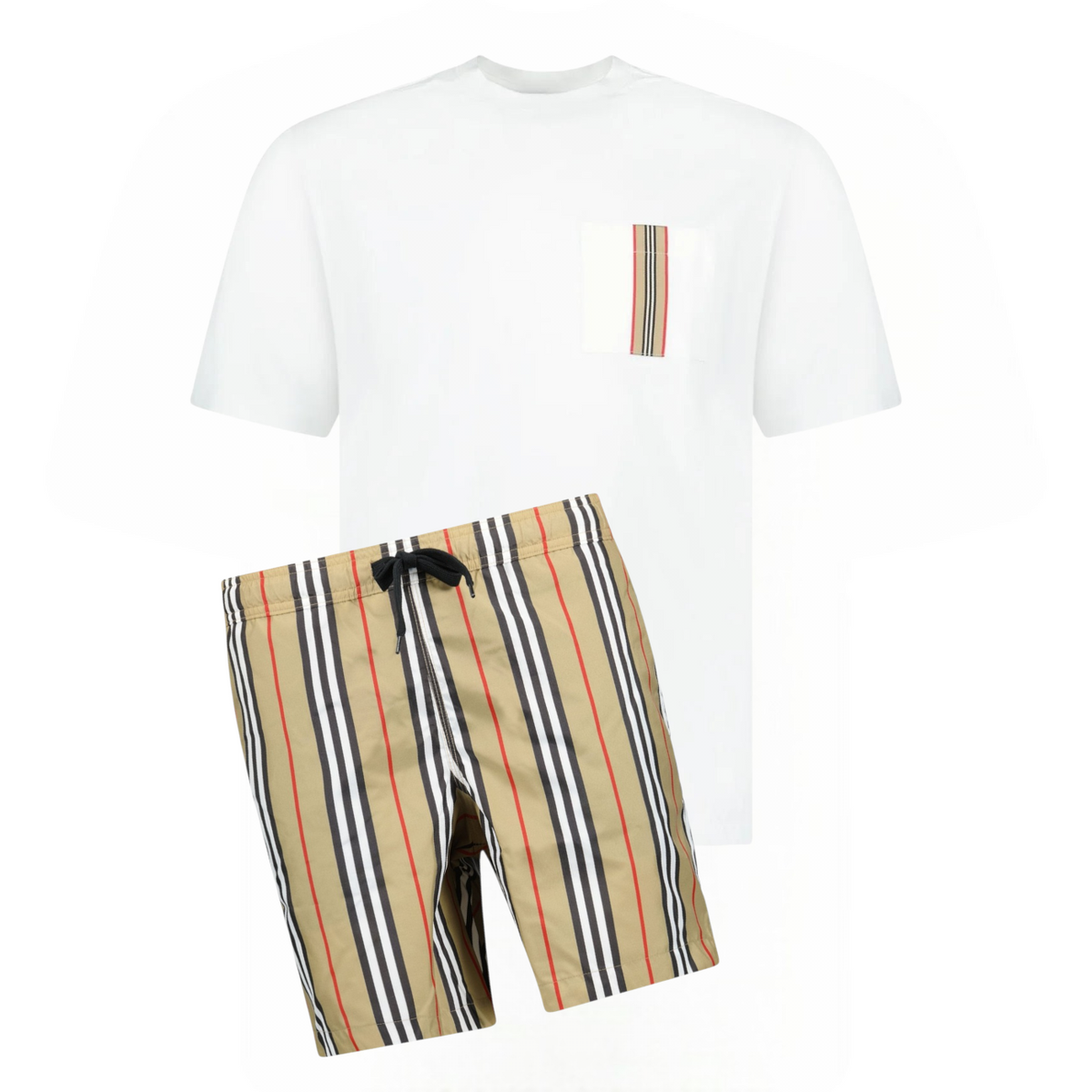 Burberry Check Pocket Shorts Set