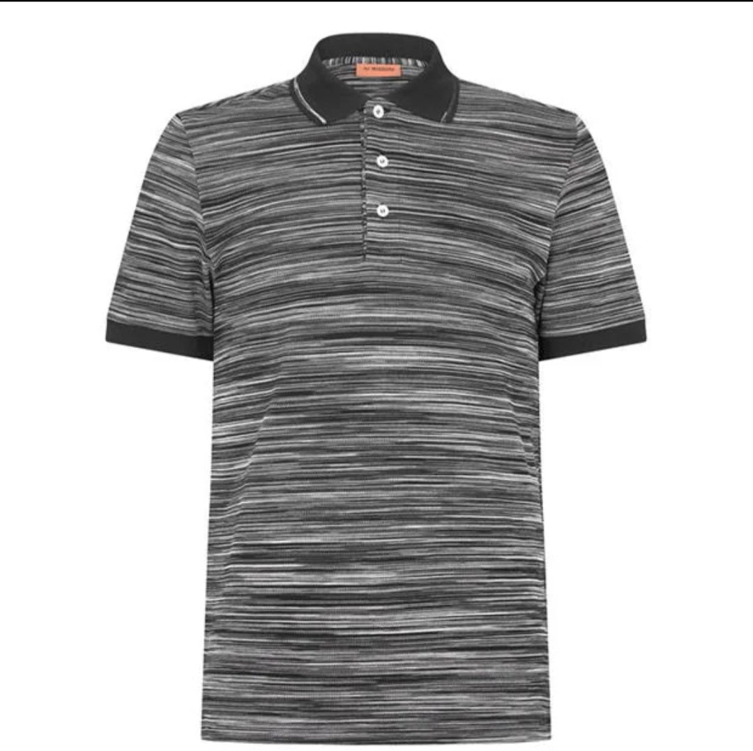 Missoni Tipped Polo Shirt Black (Worn once)