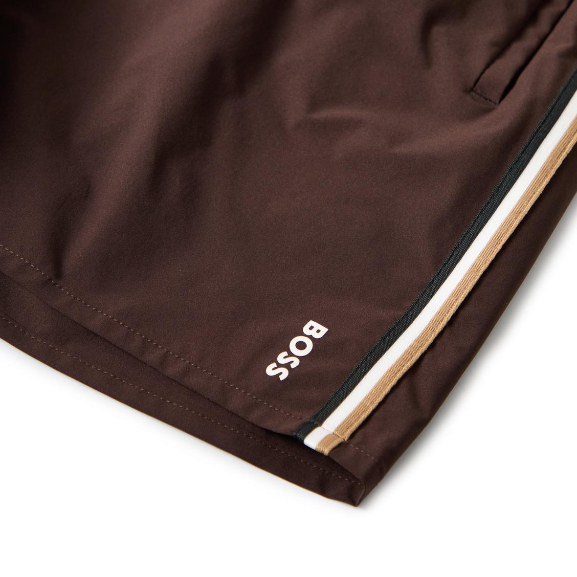 Hugo Boss Logo Shorts Set Brown