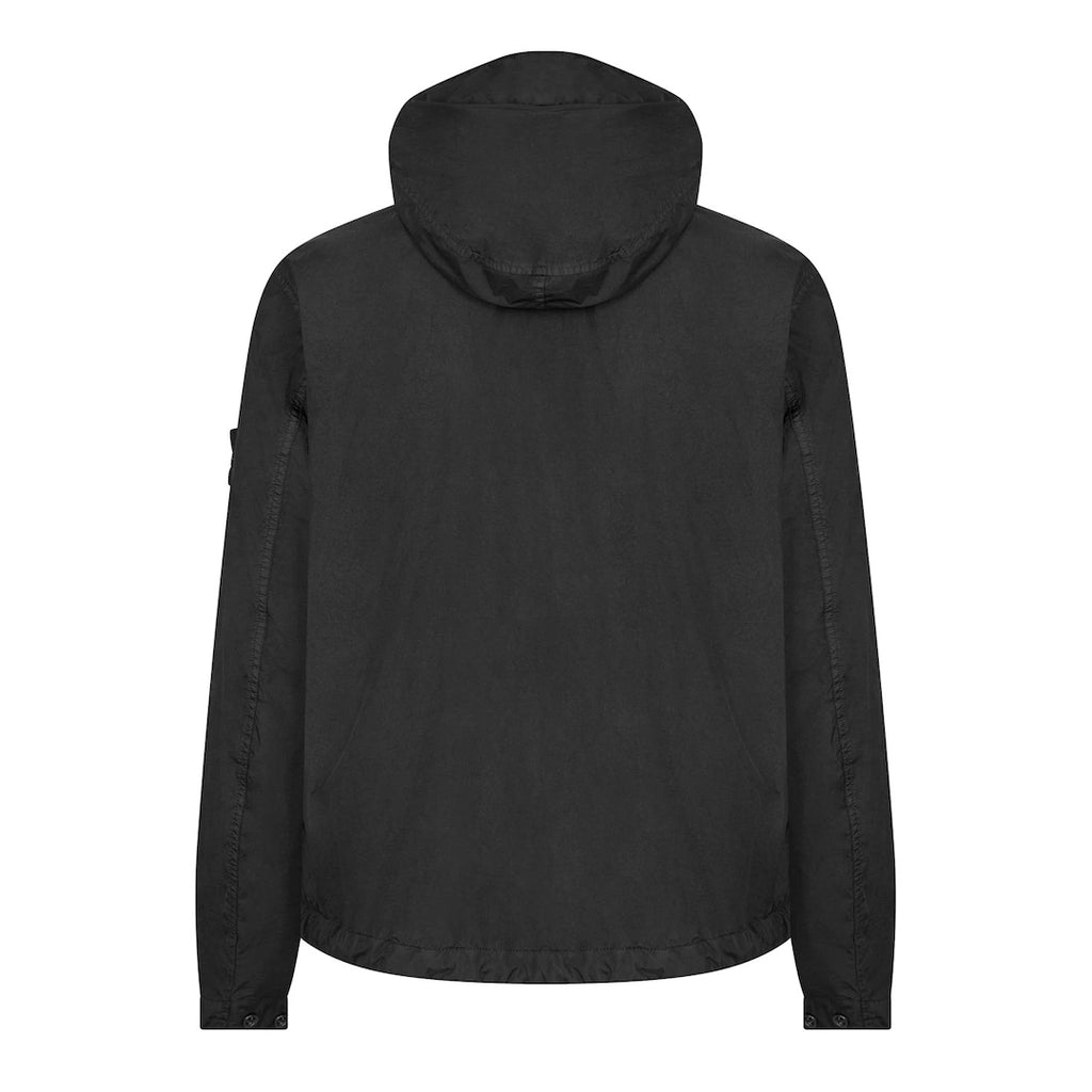 Stone Island Crinkle Rep Hooded Jacket Black