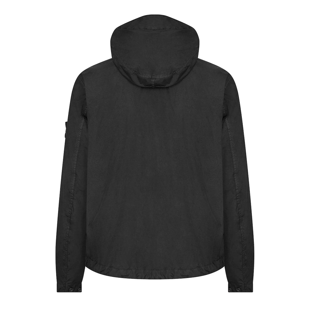 Stone Island Crinkle Rep Hooded Jacket Black