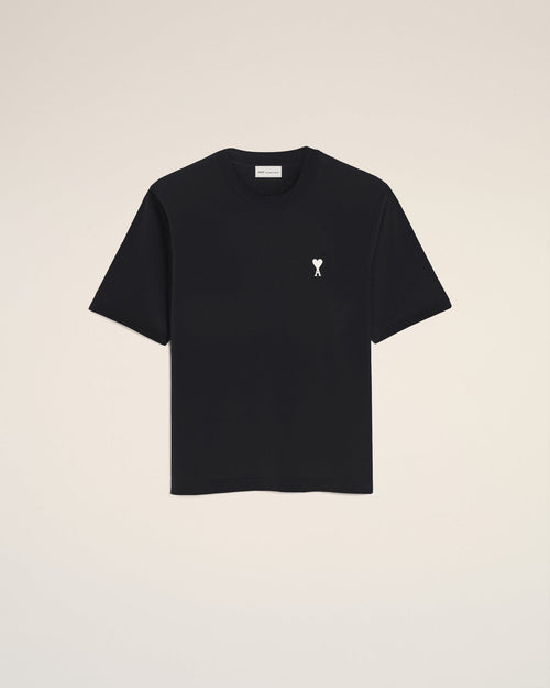 Ami Paris Logo Print T Shirt Black
