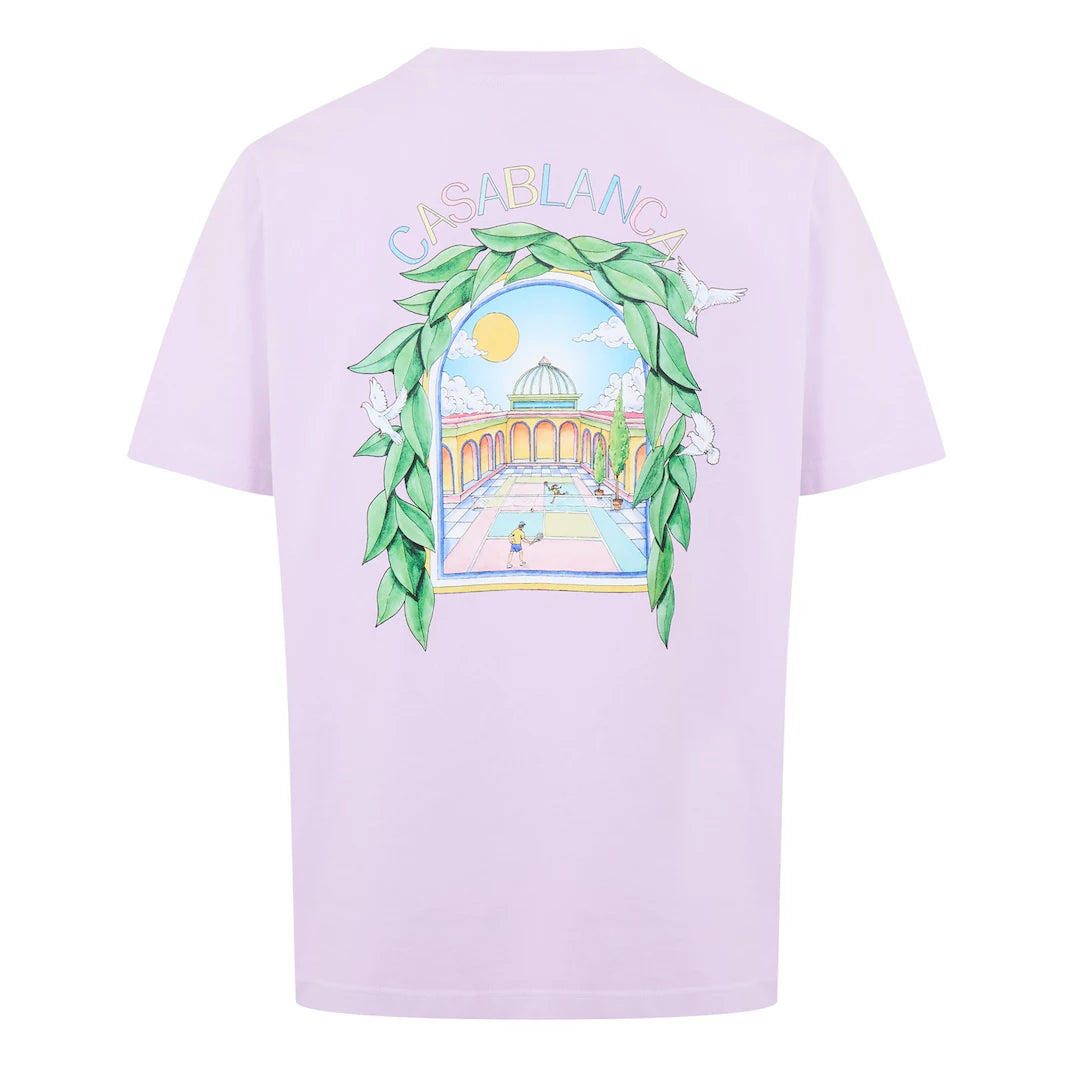 Casablanca Larche Tennis T Shirt Lilac