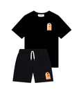 CASABLANCA BLACK GRADIENT SHORTS SET