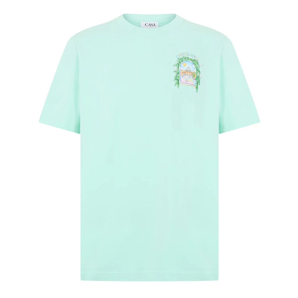 Casablanca Larche Tennis T Shirt Mint