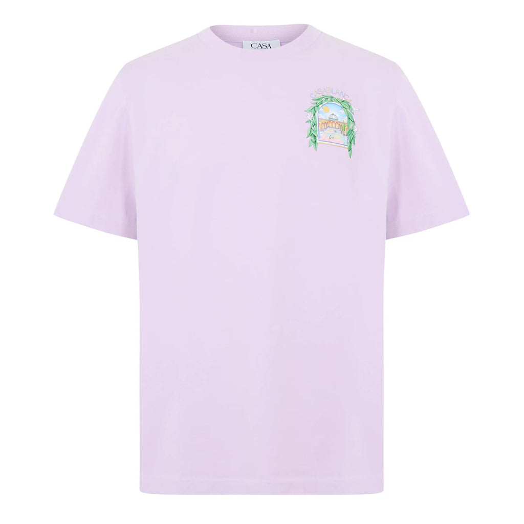 Casablanca Larche Tennis T Shirt Lilac