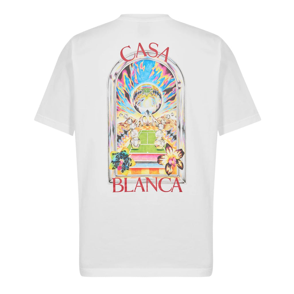 CASABLANCA Tennis Blaze T-Shirt White