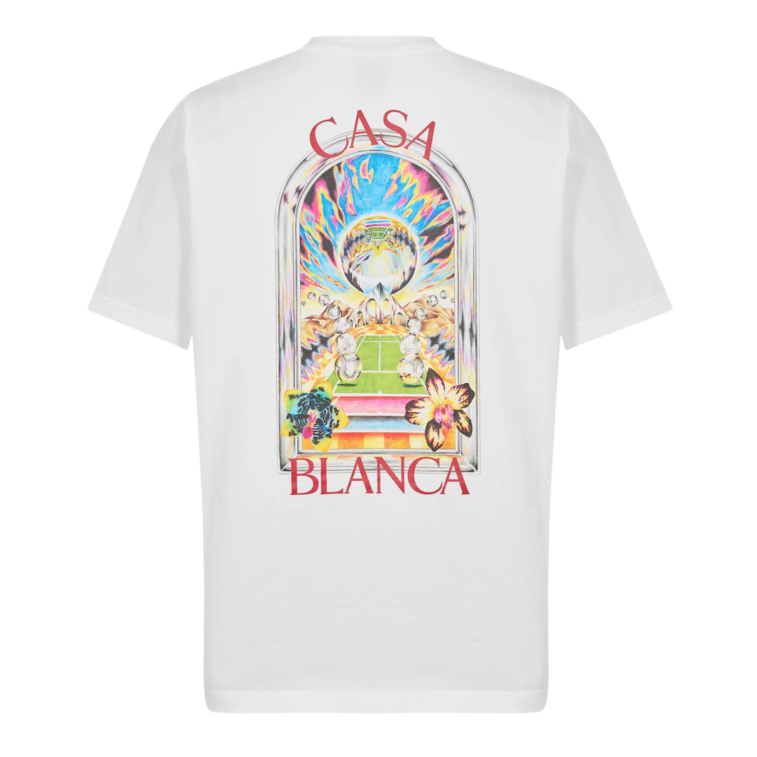 CASABLANCA Tennis Crash T-Shirt White