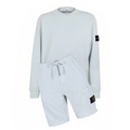 Stone Island Jumper Shorts Set Sky