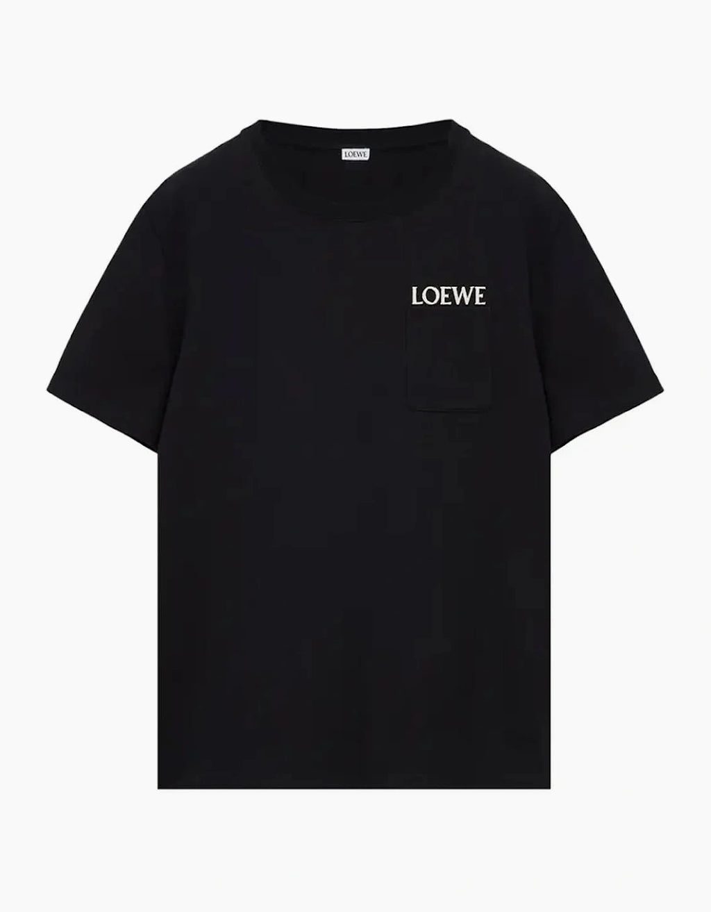 Loewe Pocket Embroidered Logo T-Shirt Black