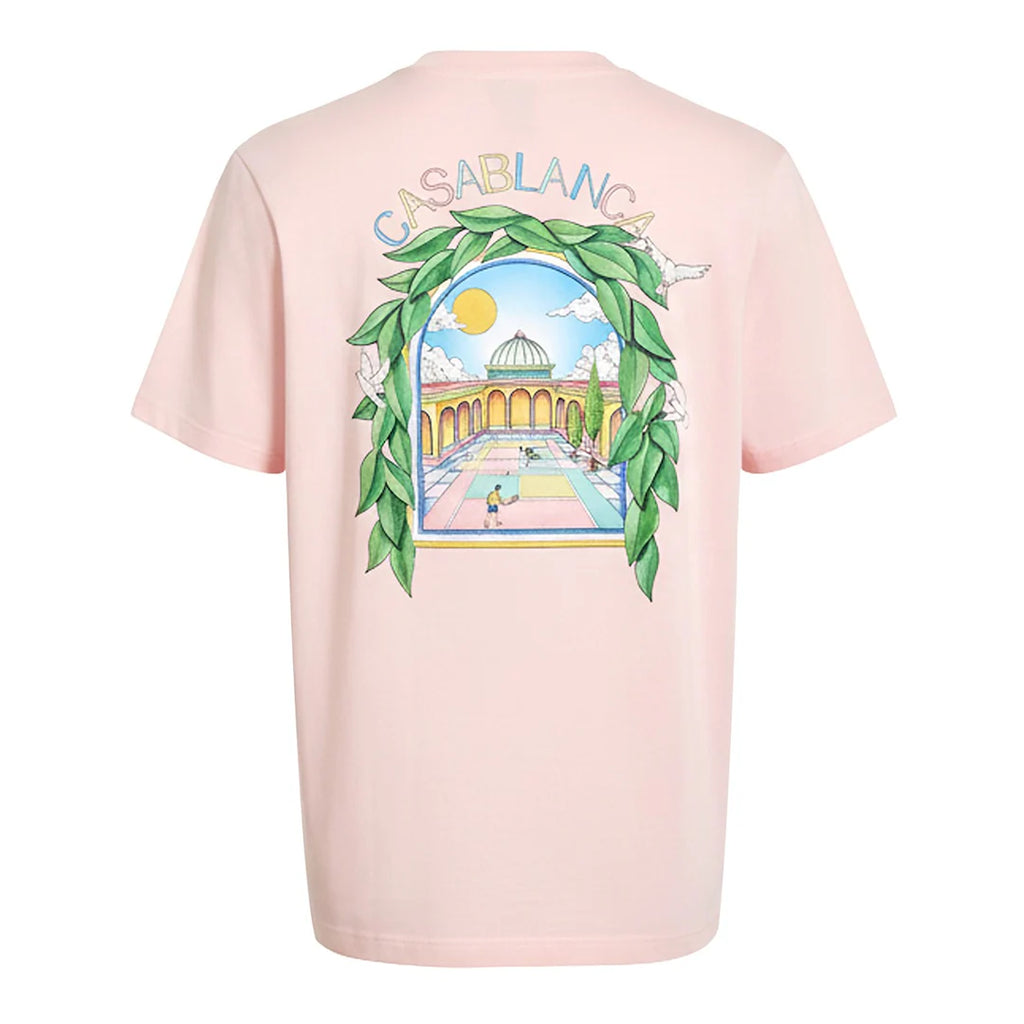 Casablanca Larche Tennis T Shirt Pink