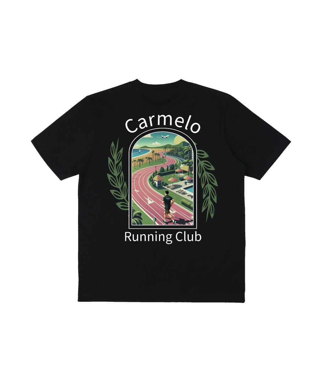 CARMELO PACE RUNNING CLUB T SHIRT BLACK