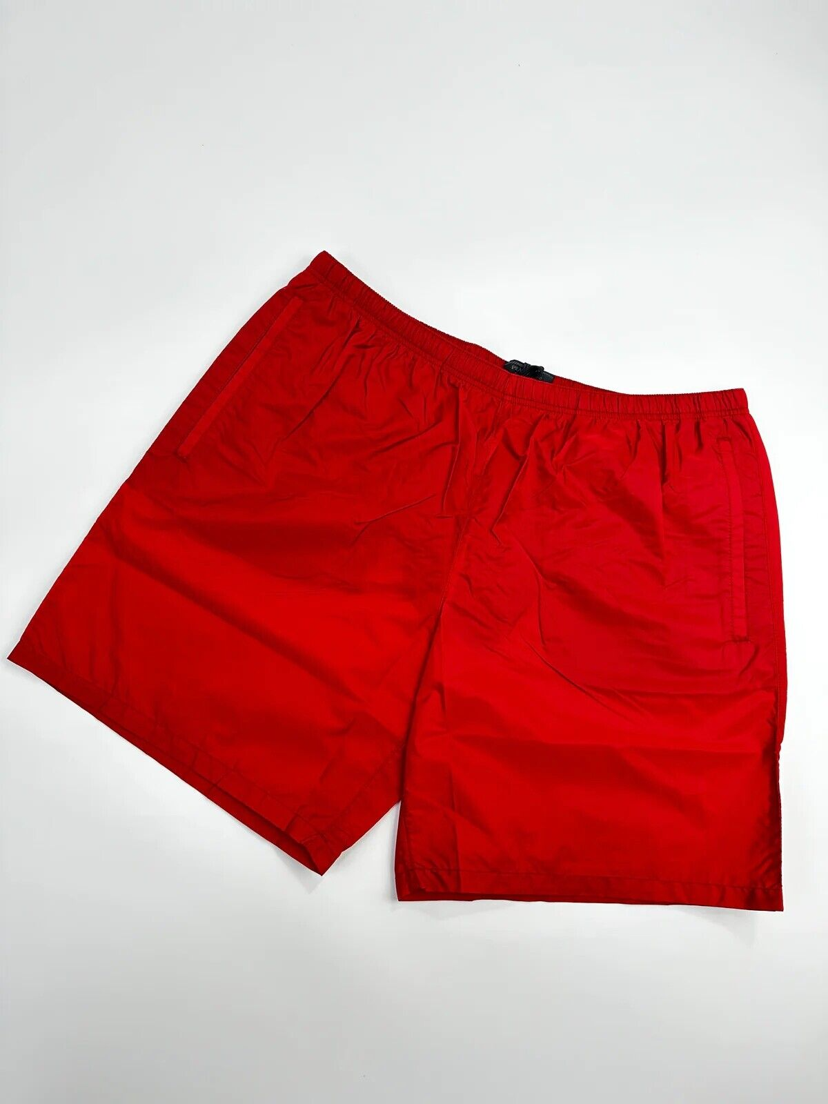 Prada Logo Swim Shorts Red Prada