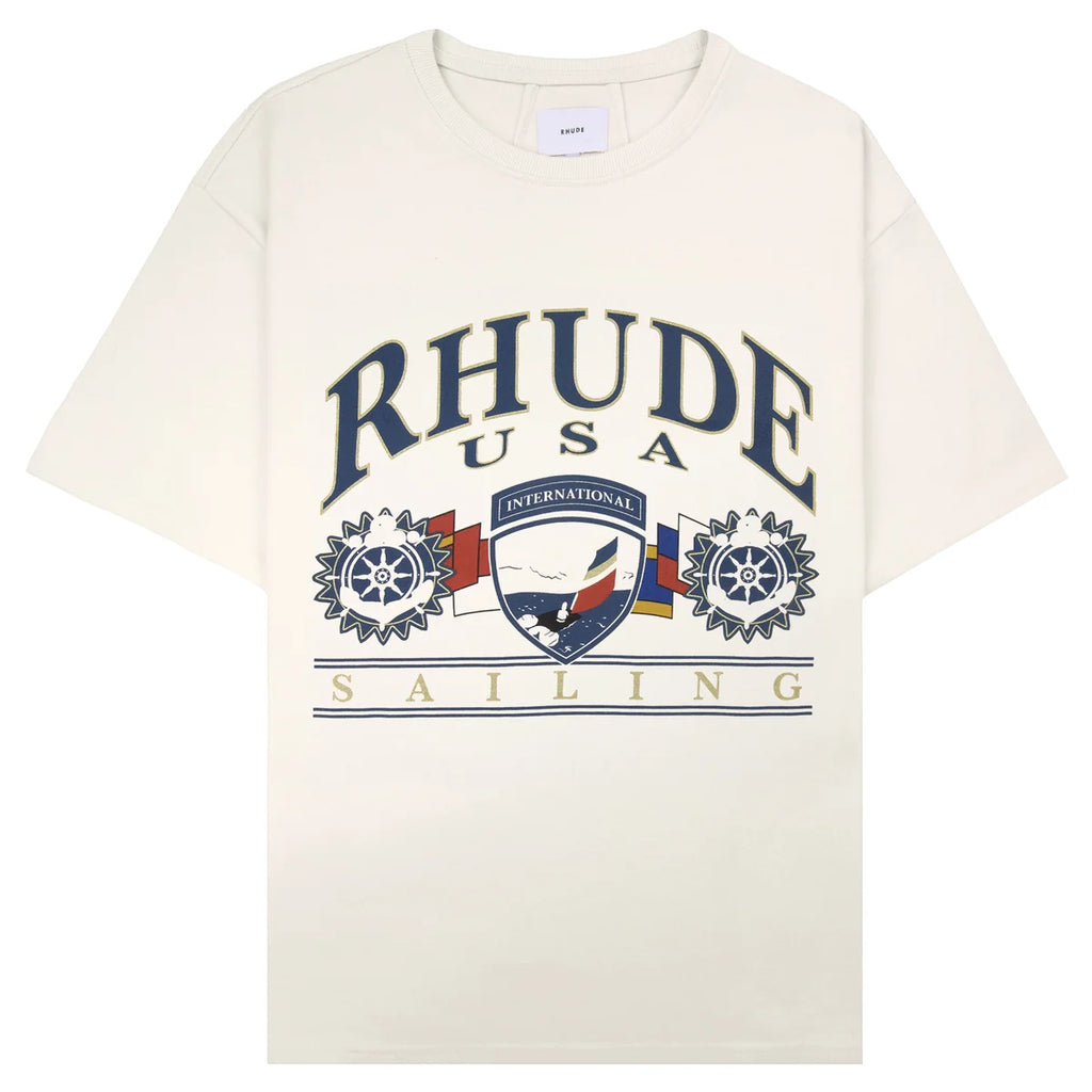 RHUDE USA SAILING ICON T SHIRT