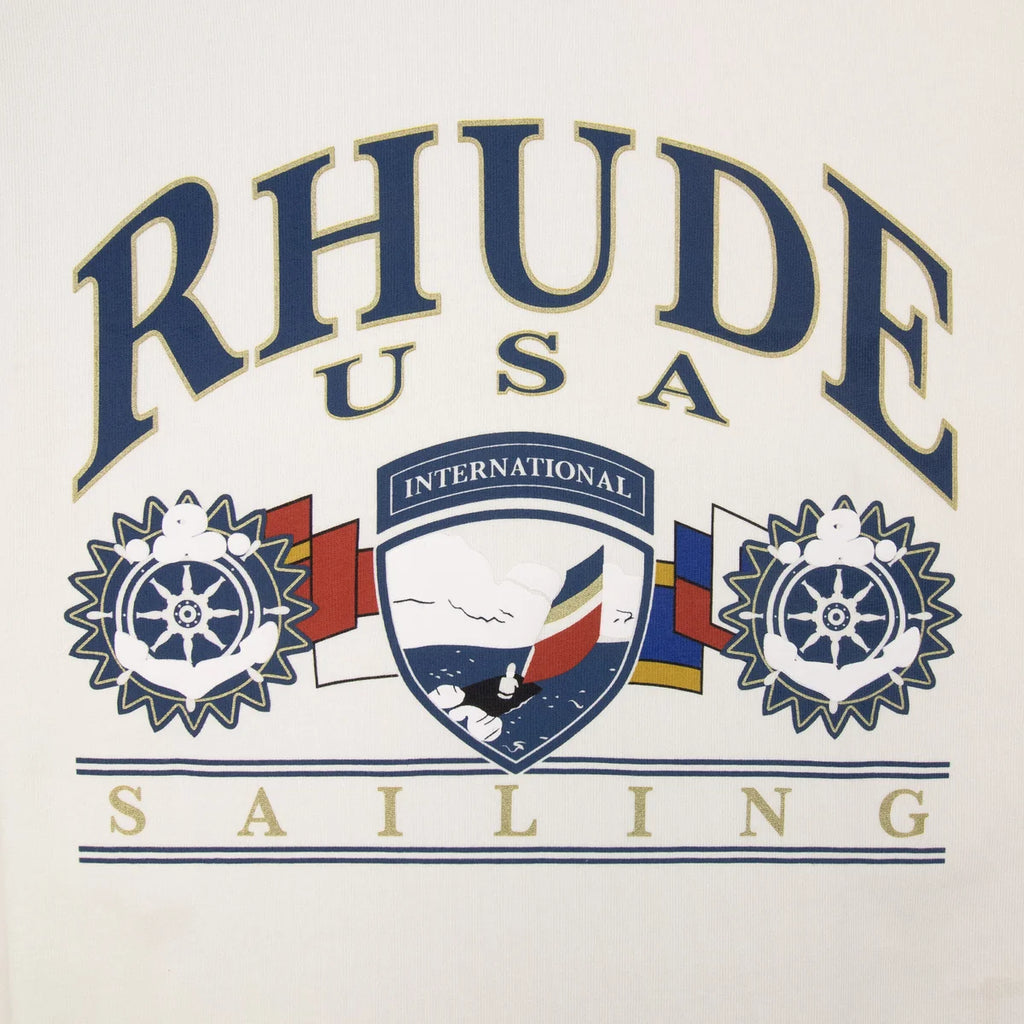RHUDE USA SAILING ICON T SHIRT