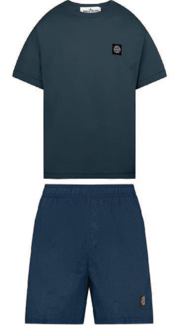 Stone Island Shorts Set Blue Stone Island