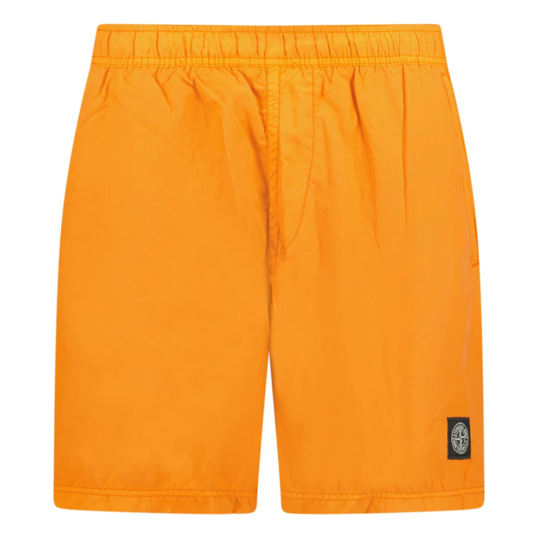 Stone Island Swim Shorts Brushed Orange