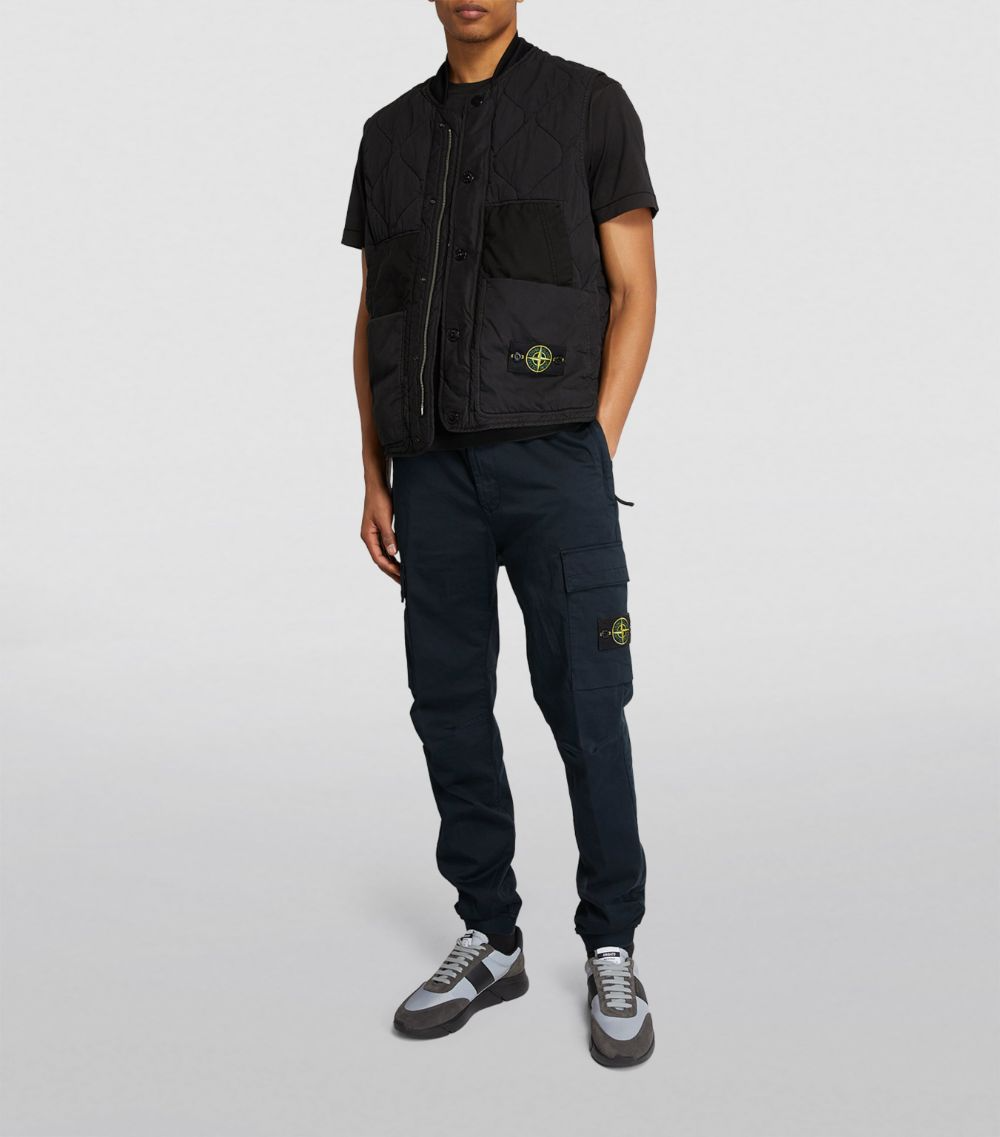 Stone Island Cuffed Cargo Pants Navy Stone Island