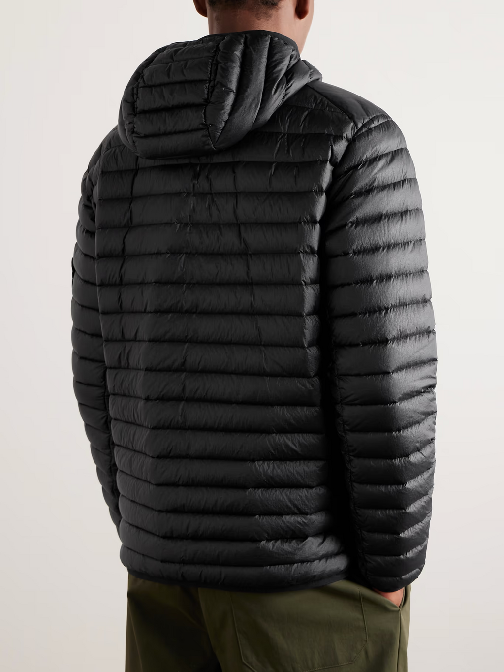 Stone Island Woven Down Jacket Black Stone Island