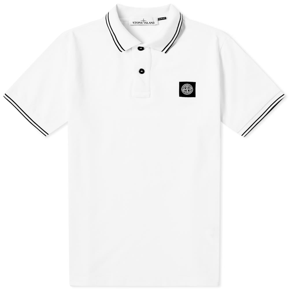 Stone Island Polo T Shirt White Stone Island