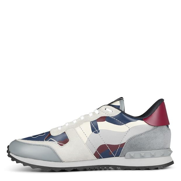 Valentino Cameo Rockrunner Trainers Grey Stone Valentino