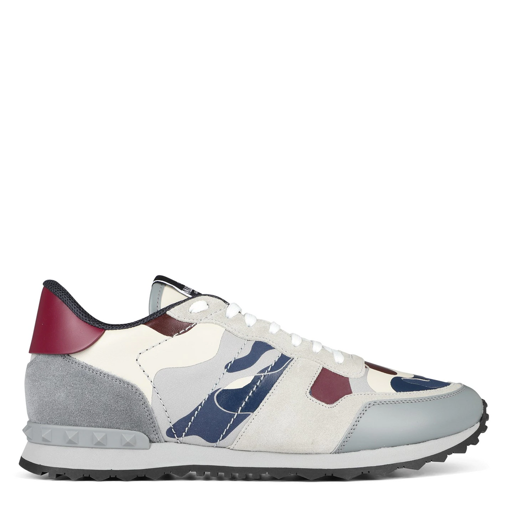 Valentino Cameo Rockrunner Trainers Grey Stone Valentino