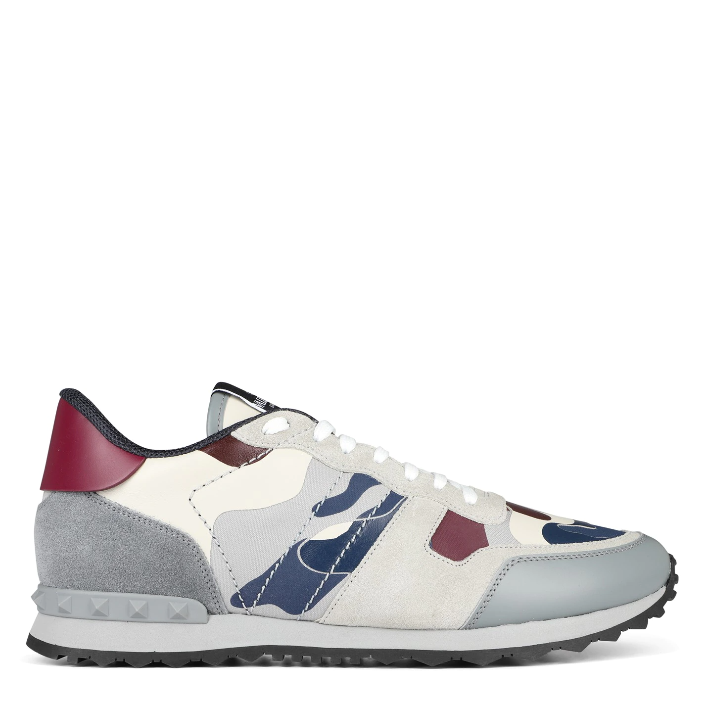 Valentino Cameo Rockrunner Trainers Grey Stone Valentino