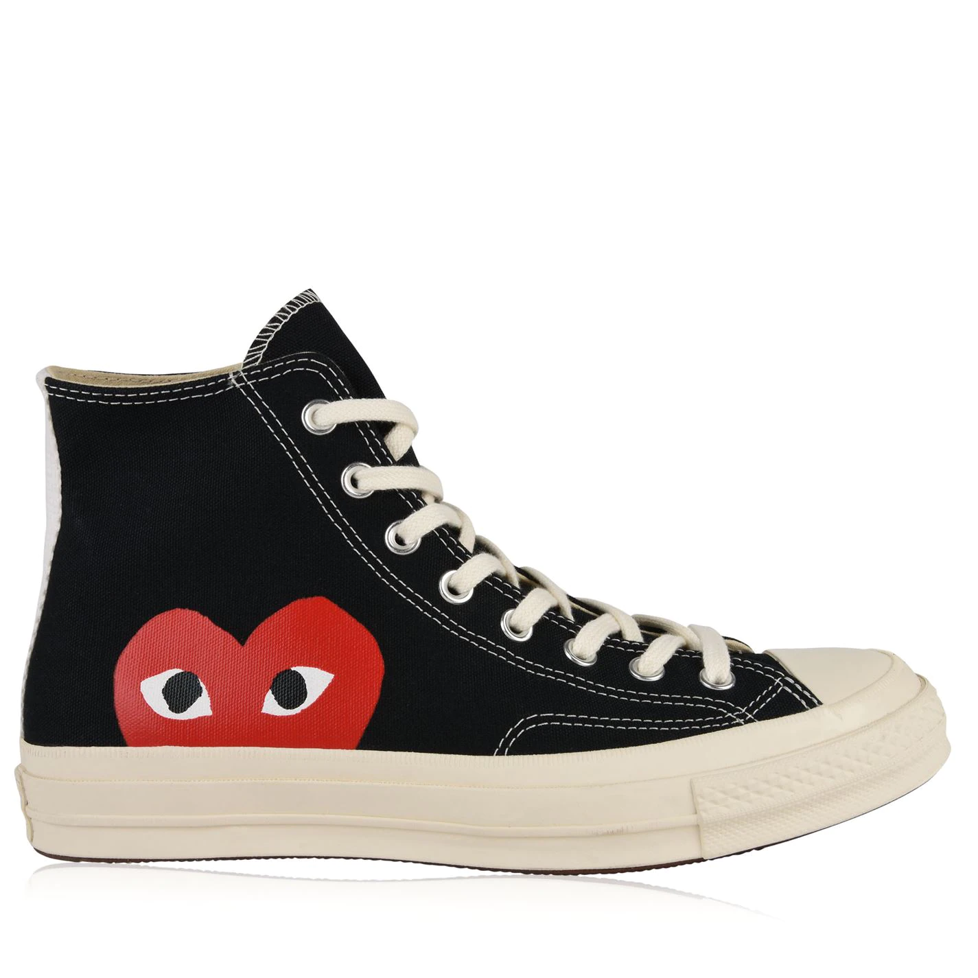 Comme Des Garcons Play High Top Trainers Black Comme-des-Garcons