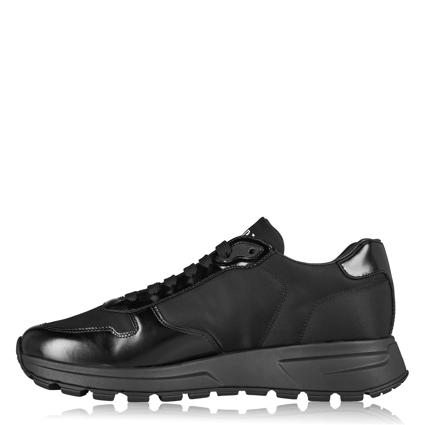 Prada Triangle Logo Trainers Black Prada