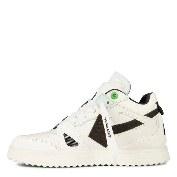 Off White Mid Top Trainers White Off White