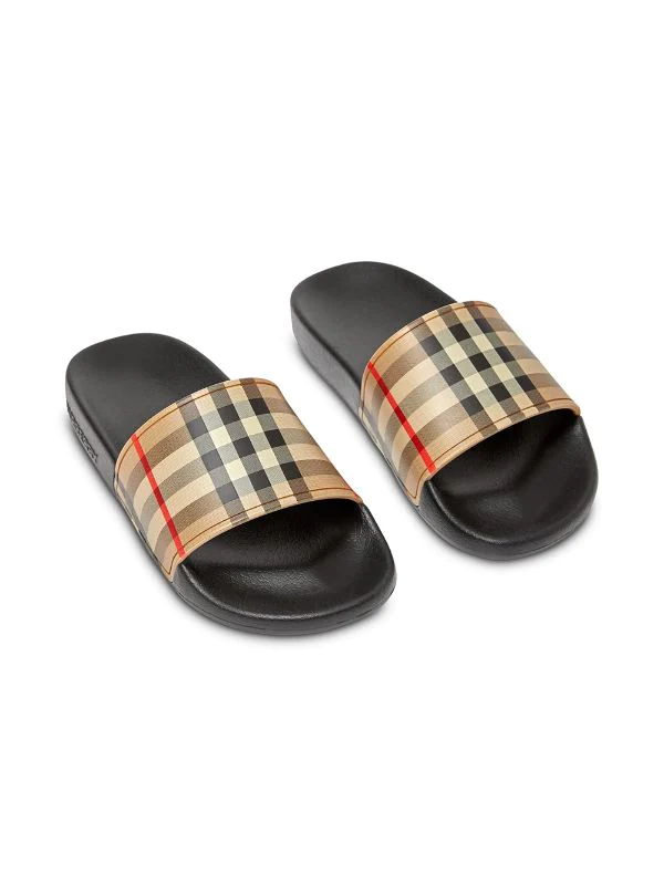 Kids Burberry Check Sliders burberry kids